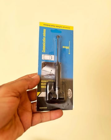 Otomobiller için süs anteni, Kolay kullanım, Her araca her yöne yapıştırmalı özellik, 12 cm