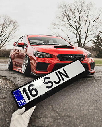 Tr Plaka Sticker 2'li - Türkiye Plaka Sticker - Tr Logolu, Mavi Renk