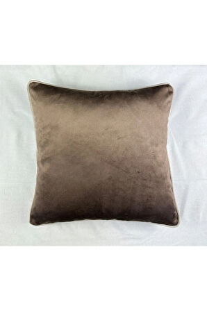 Kadife Biyeli Kırlent Kılıfı 40x40