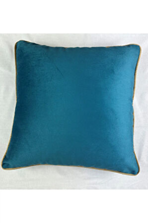 Kadife Biyeli Kırlent Kılıfı 40x40