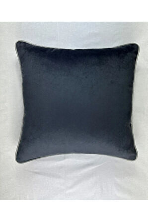 Kadife Biyeli Kırlent Kılıfı 40x40