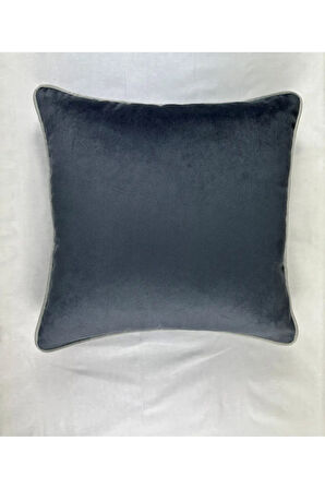 Kadife Biyeli Kırlent Kılıfı 40x40