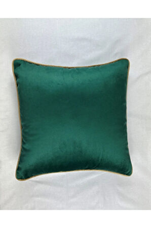 Kadife Biyeli Kırlent Kılıfı 40x40