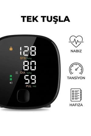 Bilekten Tansiyon Ölçer Dijital Türkçe Sesli Renkli LCD Ekranlı Şarjlı Tansiyon Aleti
