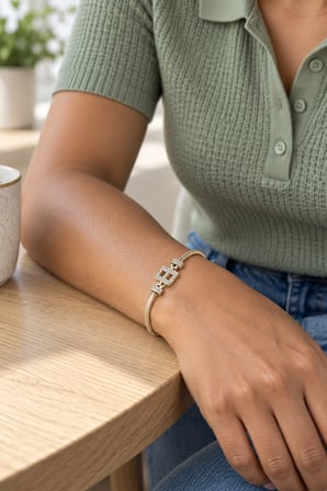 14K Altın Renginde B Harfli Taşlı Yılan Zincir Kadın Bileklik +5cm Uzatma