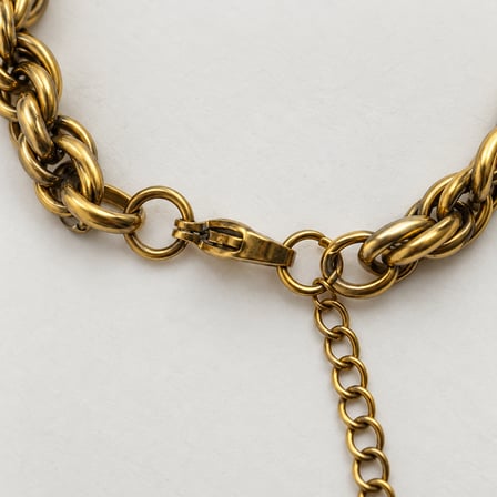 Altın Düğüm — Gold Renk İç İçe Halkalı Ayarlanabilir Kadın Zincir Bileklik