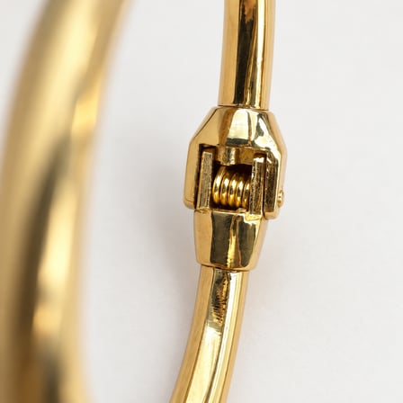 XP İkonik Dokunuş 14K Altın Rengi Çivi Model Kadın Kelepçe Bileklik - 15 - 16,5 cm (57)
