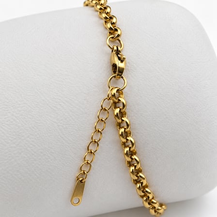 Amora Sculpt Gold – Asimetrik Kalp Figürlü Altın Renk Ayarlanabilir Zincirli Kadın Bileklik