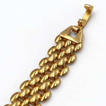 Dora’s Shine Aurelia Altın 14K Renginde Renk Oval Bakla Çok Sıralı Kadın Bileklik - 19 cm