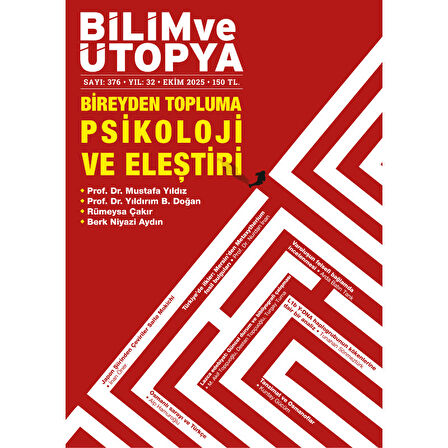 Bilim ve Ütopya Dergi 376.Sayı Ekim 2025