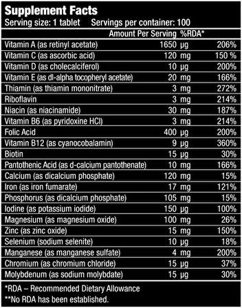 BioTech USA One-A-Day Vitamin Complex 100 tablets