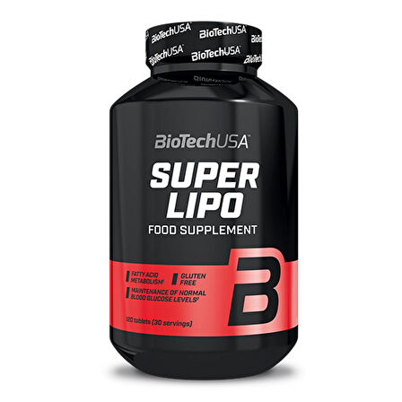 BioTech USA Super Lipo Fat burner (HCA+L-carnitine+Green tea+CLA+Garcinia cambogia) 120 tablets