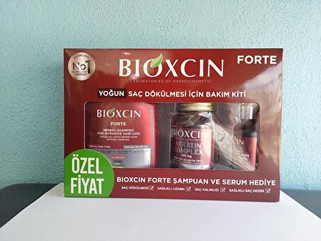 Bıoxcın Forte Yoğun Saç Dökülmesi İçin Bakım Kiti 