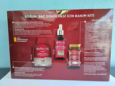 Bıoxcın Forte Yoğun Saç Dökülmesi İçin Bakım Kiti 