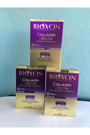 Bıoxcın Collagen Bıotın Hacim Şampuan 3'lü Set