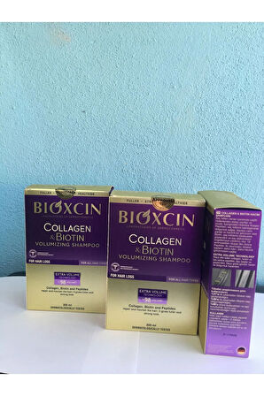 Bıoxcın Collagen Bıotın Hacim Şampuan 3'lü Set