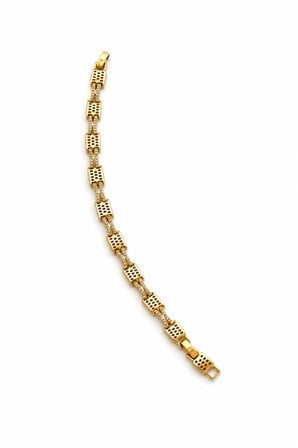 Balenbi Jewelry Geometrik Zirkon Taşlı Kadın Bileklik 14K Gold Renk 1213
