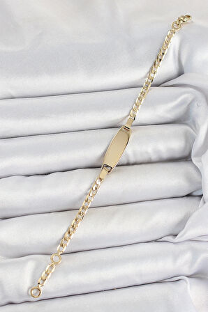 Pirinç Oval Model Gold Renk Xuping Bebek Künyesi