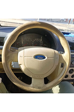 DİKİŞLİ DİREKSİYON KILIFI FORD CONNECT BEJ DERİ BEJ DİKİŞLİ KOMPLE KAPLAMA