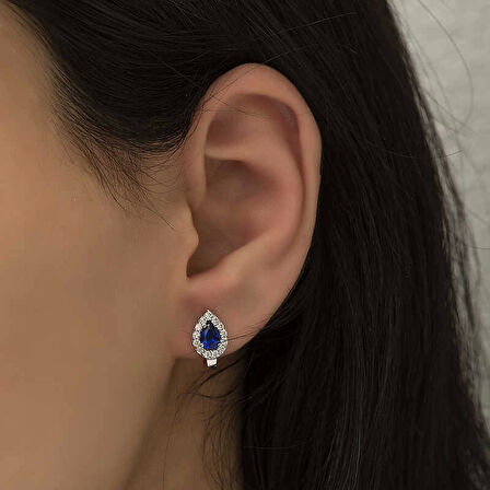 Gümüş Damla J Kadın Küpe