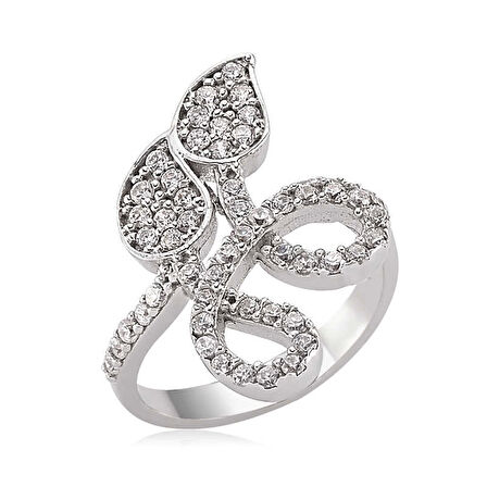 Gümüş Yaprak Kadın Yüzük