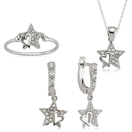 Gümüş Yıldız Kadın Set