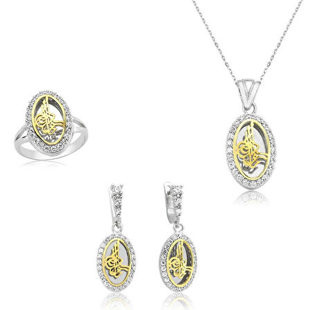 Gümüş Tuğra Bayan Set
