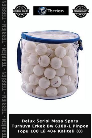 Delux Serisi Masa Sporu Turnuva Erkek Bw 6100-1 Pinpon Topu 100 Lü 40+ Kaliteli (8)