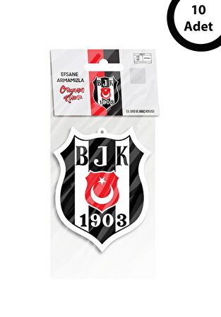 10 Adet Lisanslı Beşiktaş Arma Tasarımlı Dekoratif Okyanus Kokulu Oto Kokusu Ve Aksesuarı