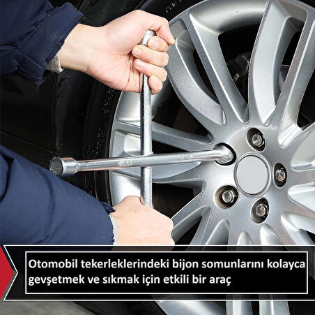 Minibüs Için Nikelajlı Bijon Anahtarı 17-19-21-23 mm