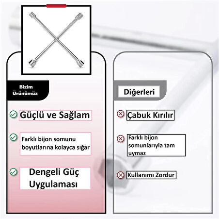 Otomobil Için Kırılmaz Bijon Anahtarı