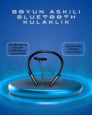 Polygold Pg-100 Type-c Şarjlı Bluetooth Kulaklık – Boyun Askılı, Uzun Pil Ömürlü, Mikrofonlu