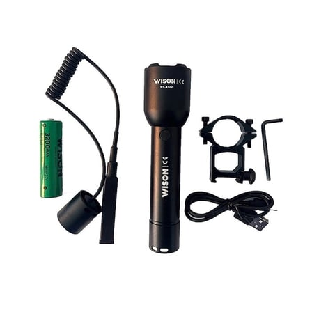 Wison Ws-4300 1200 Lümen  Atlı Şarjlı El Fener