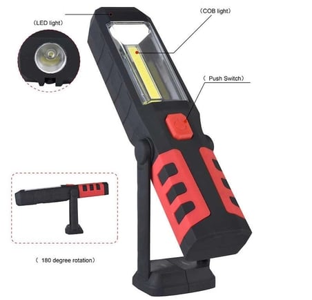 Br S99 Cob Led Şarj Edilebilir Mıknatıslı Çalışma Feneri