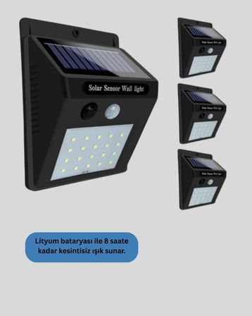 Kablo Gerektirmeyen Solar Led Bahçe Ve Veranda Işığı