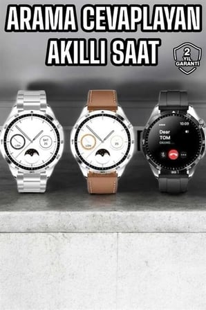 Akıllı Saat Titreşimli Amoled Ekran Uyku Ve Sağlık Takibi Sesli Görüşme