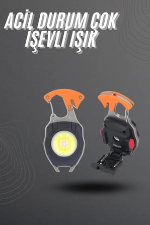 El Feneri Led Anahtarlık Çok Fonksiyonlu Mini Çakmak Özellikli