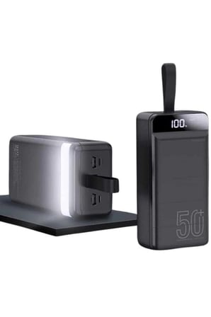 Powerbank 50.000 Mah Dijital Göstergeli Taşınabilir 4 Portlu Hızlı Powerbank