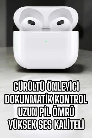 Bluetooth Kulaklık 3.nesil Kablosuz Uzun Pil Ömrü Dokunmatik Kontrol