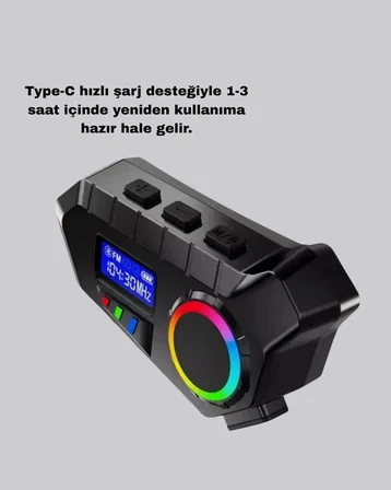 Bluetooth 5.4 Kablosuz İnterkom+ Motor Disk Kilidi