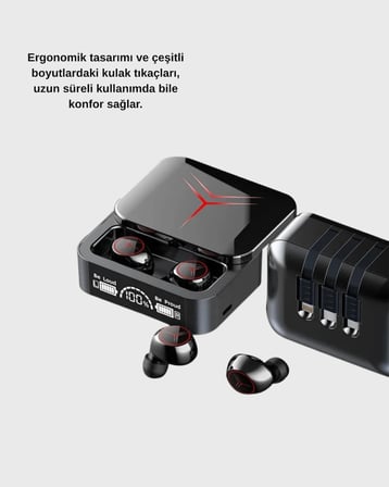 Bluetooth Powerbank Kulaklık – Kablosuz, Uzun Pil Ömrü, Dokunmatik Ve Yüksek Ses Kalitesi