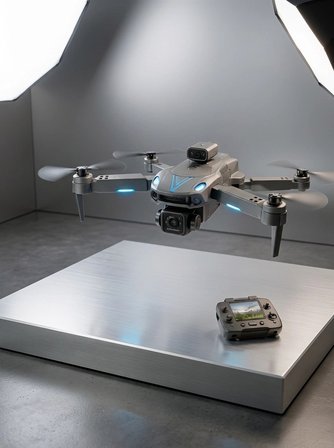 Katlanabilir Çift Kameralı Drone Uzaktan Kumandalı Hava Aracı