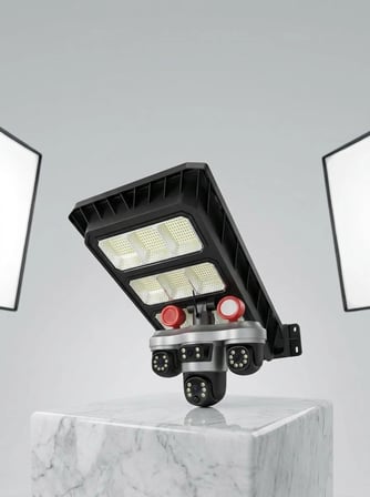 Akıllı Solar Güvenlik Kamerası 3 Lens Hareket Takip Özellikli Dış Ortam Kamera