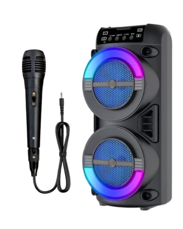 Kablosuz Bluetooth Hoparlör Led Işıklı Usb Ve Tf Kart Destekli
