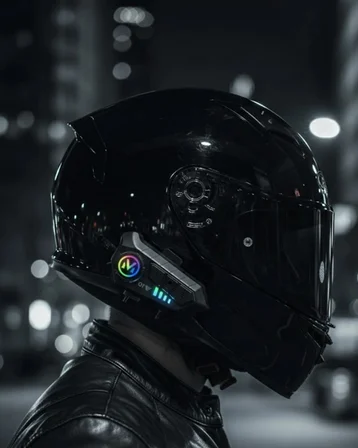 Bluetooth 5.3 Kask İçi Intercom Kulaklık 1000 M Mesafe 1000 Mah