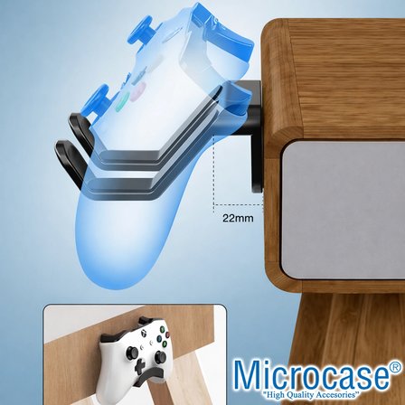 Microcase PS5 ve Oyun Kolları İçin Masaya Monte Tutucu Stand Holder AL5442 - SİYAH
