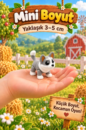 Tigglo Çiftlik Hayvanları 10'lu Hareketli Mini Figür Oyuncak Seti