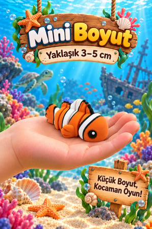 Tigglo Okyanus Hayvanları 10'lu Hareketli Mini Figür Oyuncak Seti