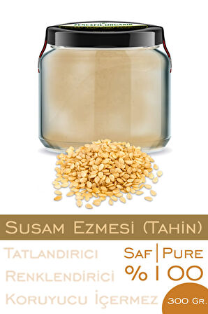 %100 Saf Tahin Susam Ezmesi Bi Kavanoz 330 cc. Cam Kavanozda Katkısız 1. Sınıf Tahin Taze Çekim