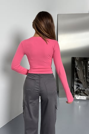 Balenbi Kadın Buzzy Parmak Geçmeli Bisiklet Yaka Basic Body 1130
